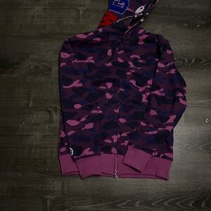 PURPLE LARGE BATHING APE JACKET